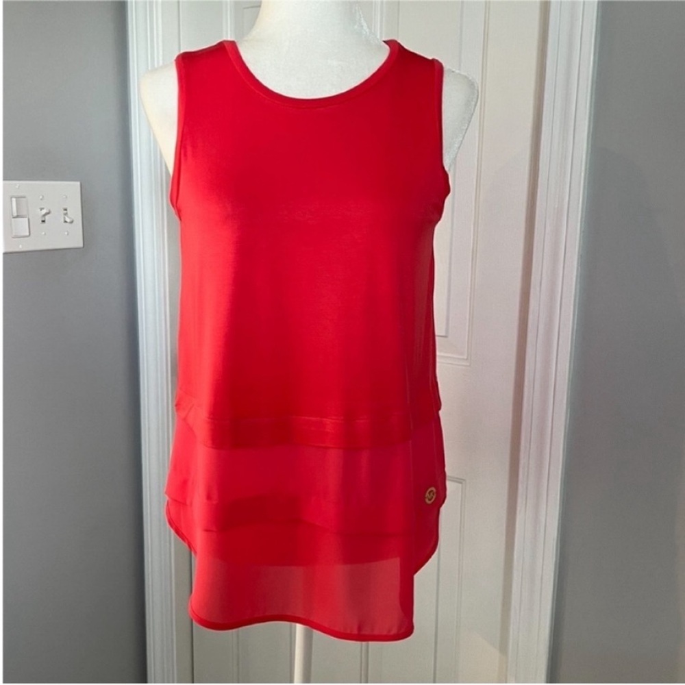 MICHAEL Michael Kors Red Tank Top Size S